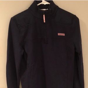 Navy blue quarter zip